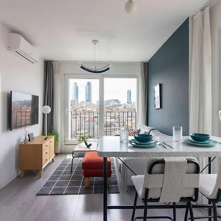 Appartamento Sleek & Modern 1br Corner Flat W Views + Parking #191 Provincia di Istanbul